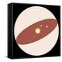 Solar System, Apparent Solar Motion, Astronomy Diagram-null-Framed Stretched Canvas