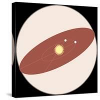 Solar System, Apparent Solar Motion, Astronomy Diagram-null-Stretched Canvas