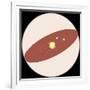 Solar System, Apparent Solar Motion, Astronomy Diagram-null-Framed Giclee Print