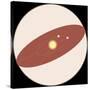 Solar System, Apparent Solar Motion, Astronomy Diagram-null-Stretched Canvas