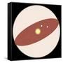 Solar System, Apparent Solar Motion, Astronomy Diagram-null-Framed Stretched Canvas