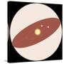 Solar System, Apparent Solar Motion, Astronomy Diagram-null-Stretched Canvas