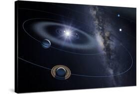 Solar System, Artwork-Detlev Van Ravenswaay-Stretched Canvas