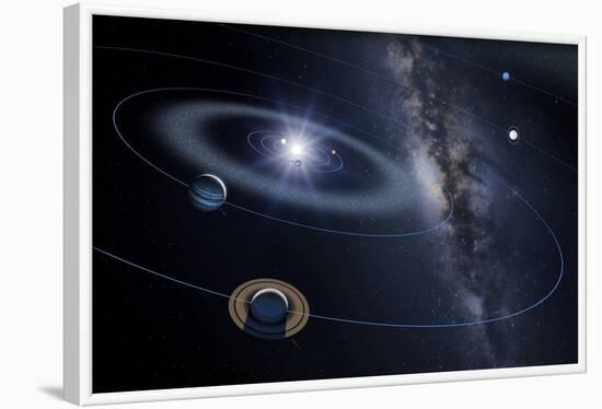 Solar System, Artwork-Detlev Van Ravenswaay-Framed Photographic Print