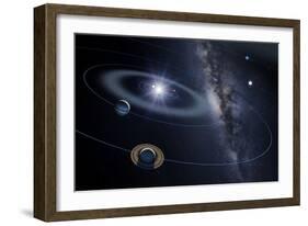 Solar System, Artwork-Detlev Van Ravenswaay-Framed Photographic Print