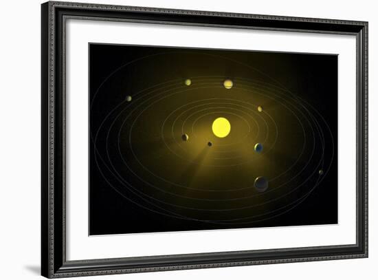 Solar System, Artwork-null-Framed Photographic Print