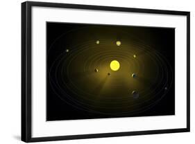 Solar System, Artwork-null-Framed Photographic Print