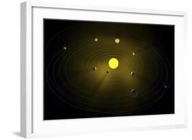 Solar System, Artwork-null-Framed Photographic Print