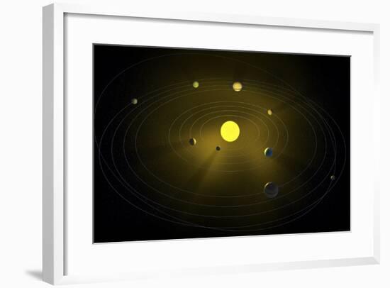 Solar System, Artwork-null-Framed Photographic Print