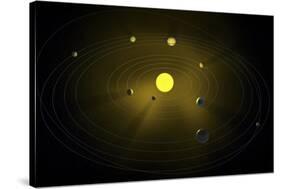 Solar System, Artwork-null-Stretched Canvas