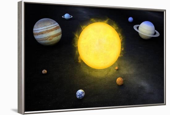 Solar System, Artwork-null-Framed Photographic Print