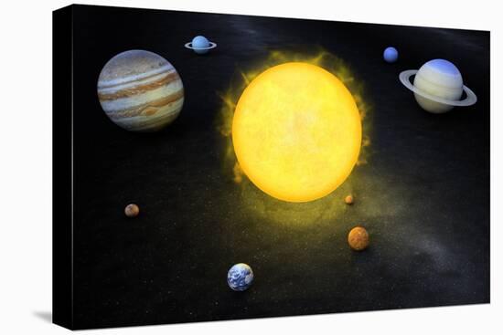 Solar System, Artwork-null-Stretched Canvas