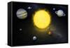 Solar System, Artwork-null-Framed Stretched Canvas