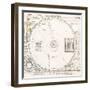 Solar System Map From 1853-Detlev Van Ravenswaay-Framed Premium Photographic Print