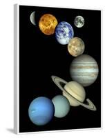 Solar System Montage-Stocktrek Images-Framed Photographic Print