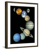 Solar System Montage-Stocktrek Images-Framed Photographic Print