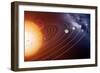 Solar System Orbits, Artwork-Detlev Van Ravenswaay-Framed Premium Photographic Print