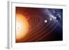 Solar System Orbits, Artwork-Detlev Van Ravenswaay-Framed Premium Photographic Print