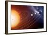 Solar System Orbits, Artwork-Detlev Van Ravenswaay-Framed Premium Photographic Print