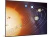 Solar System Orbits, Artwork-Detlev Van Ravenswaay-Mounted Premium Photographic Print