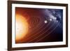 Solar System Orbits, Artwork-Detlev Van Ravenswaay-Framed Photographic Print