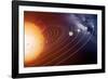 Solar System Orbits, Artwork-Detlev Van Ravenswaay-Framed Photographic Print