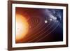 Solar System Orbits, Artwork-Detlev Van Ravenswaay-Framed Photographic Print