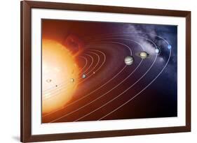 Solar System Orbits, Artwork-Detlev Van Ravenswaay-Framed Photographic Print