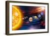 Solar System Planets-Jose Antonio-Framed Premium Photographic Print