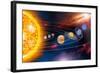Solar System Planets-Jose Antonio-Framed Premium Photographic Print