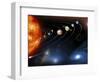 Solar System Planets-null-Framed Premium Photographic Print