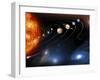 Solar System Planets-null-Framed Premium Photographic Print