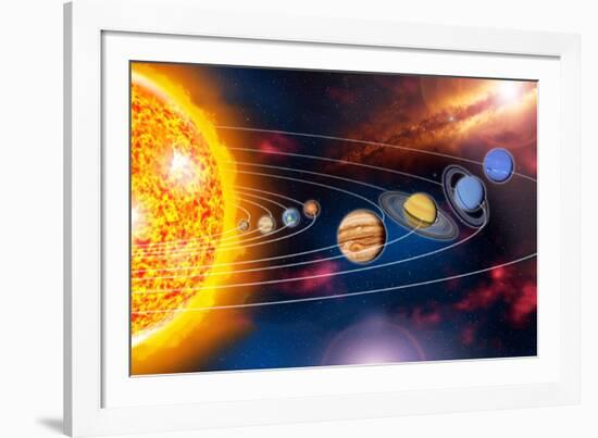 Solar System Planets-Jose Antonio-Framed Photographic Print