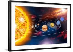 Solar System Planets-Jose Antonio-Framed Photographic Print