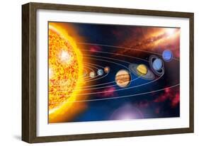 Solar System Planets-Jose Antonio-Framed Photographic Print