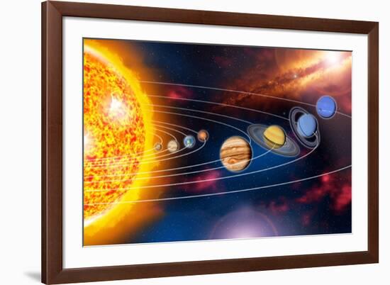 Solar System Planets-Jose Antonio-Framed Photographic Print