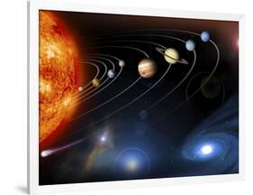 Solar System Planets-null-Framed Photographic Print