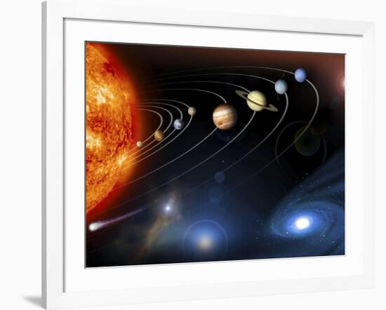 Solar System Planets-null-Framed Photographic Print