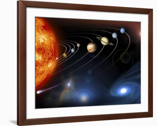 Solar System Planets-null-Framed Photographic Print