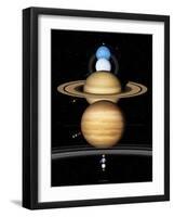 Solar System Planets-Detlev Van Ravenswaay-Framed Photographic Print