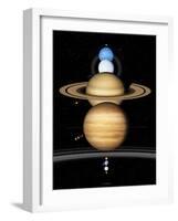 Solar System Planets-Detlev Van Ravenswaay-Framed Photographic Print