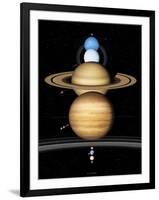 Solar System Planets-Detlev Van Ravenswaay-Framed Photographic Print