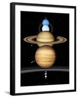 Solar System Planets-Detlev Van Ravenswaay-Framed Photographic Print