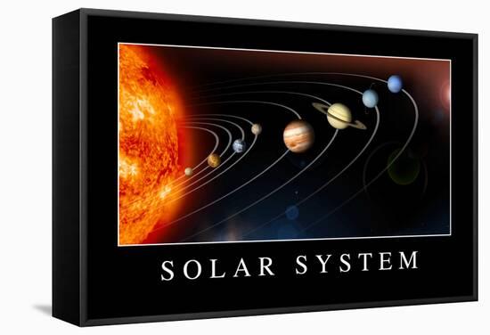 Solar System Poster-null-Framed Stretched Canvas