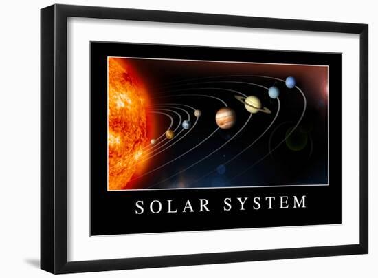 Solar System Poster-null-Framed Premium Giclee Print