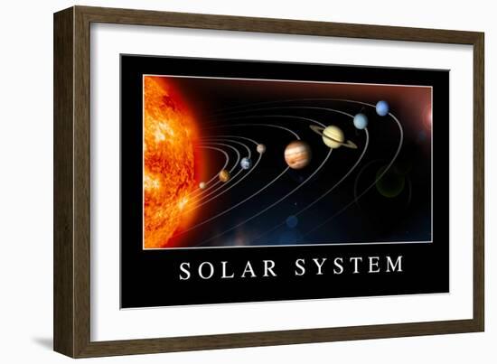 Solar System Poster-null-Framed Art Print