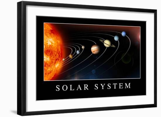 Solar System Poster-null-Framed Art Print