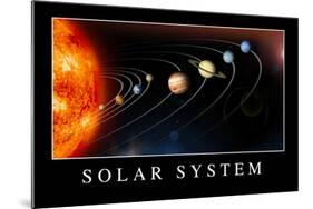 Solar System Poster-null-Mounted Art Print