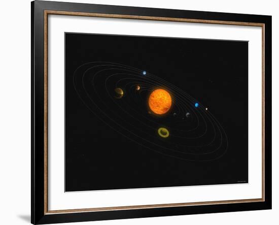 Solar System-Stocktrek Images-Framed Photographic Print