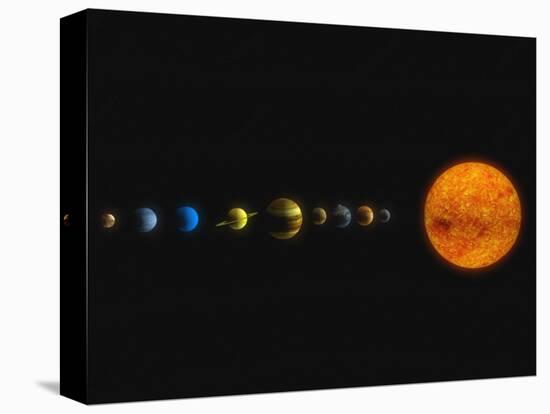 Solar System-Stocktrek Images-Stretched Canvas